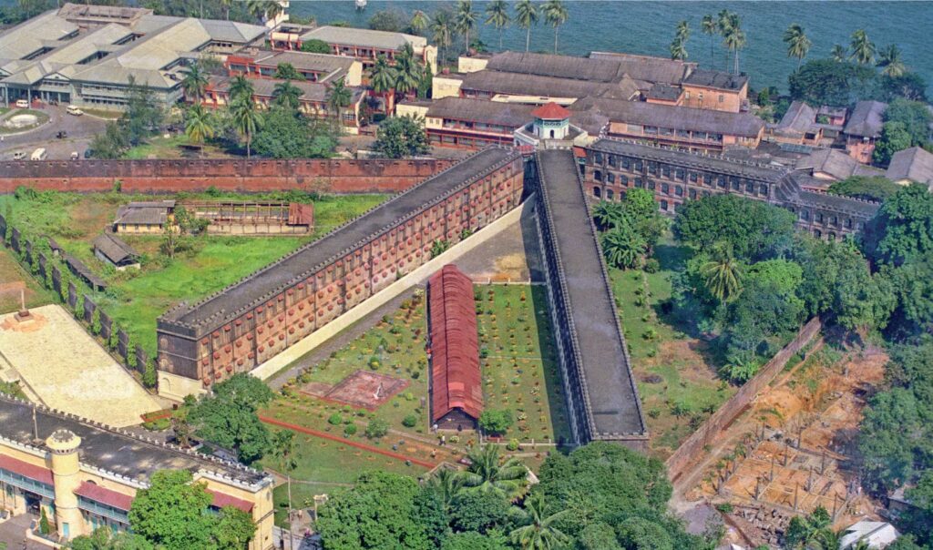 Aerial view of Cellular Jail.