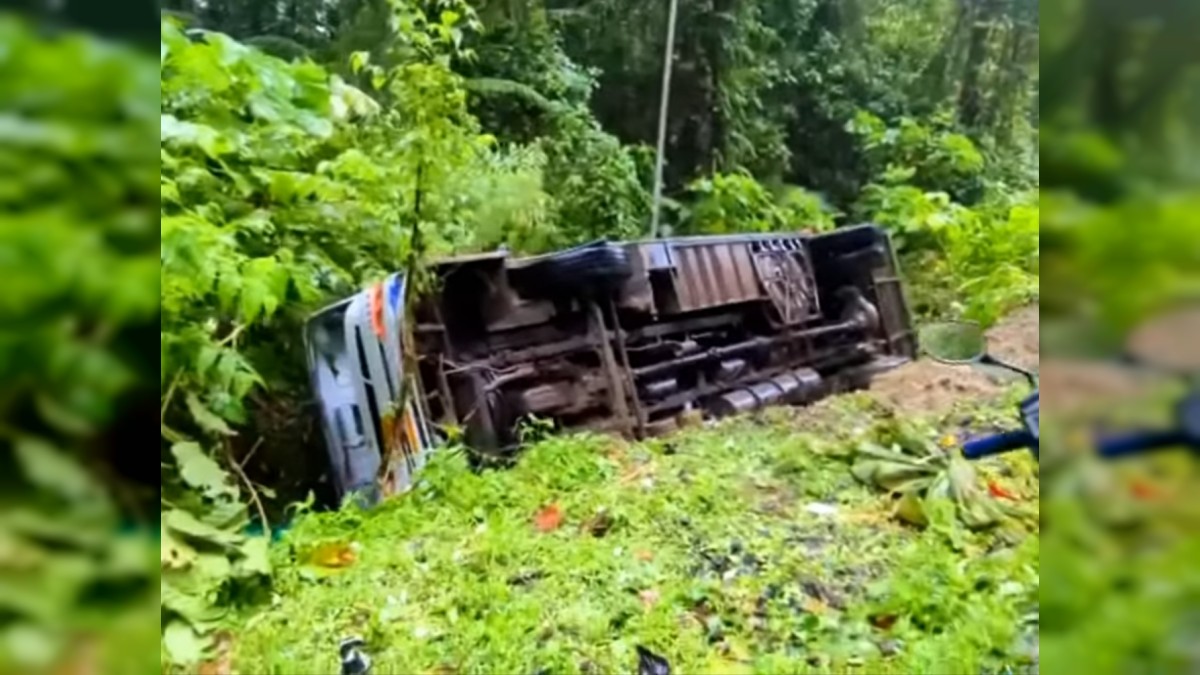 Curve of negligence: 11 hurt, 5 of them seriously as bus overturns on NH-4