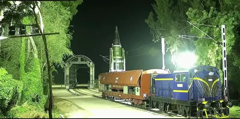 DRDO Successfully Tests Agni-Prime Missile from Rail-Based Mobile Launcher