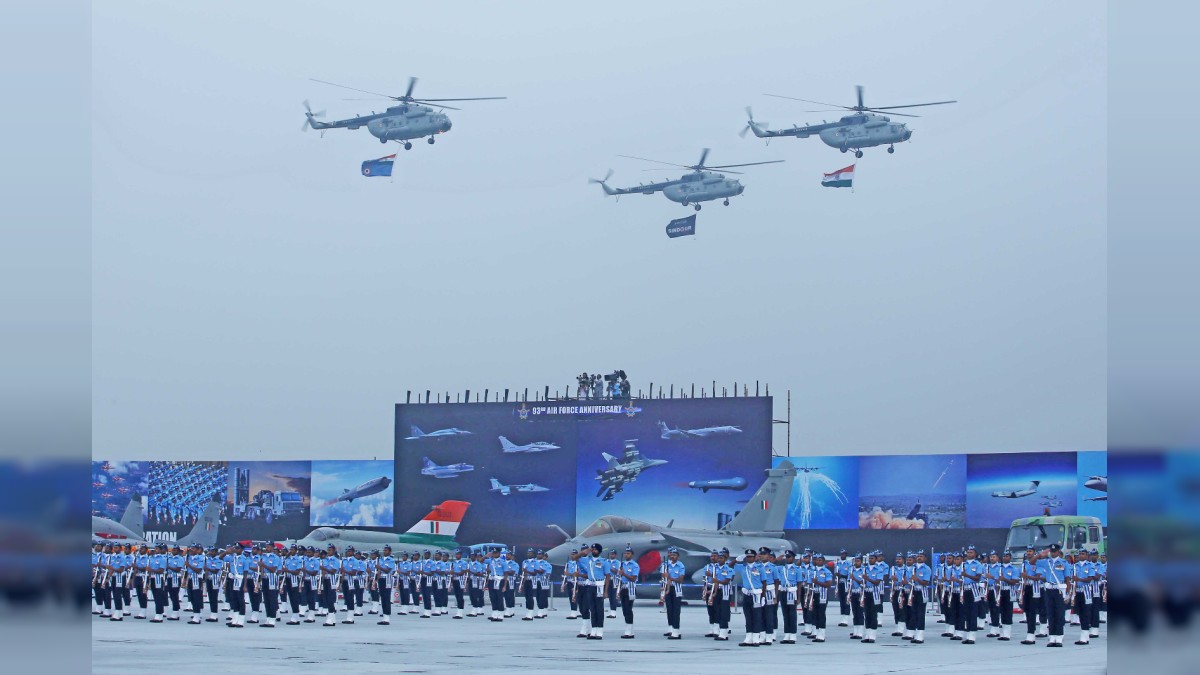 Indian Air Force Marks 93rd Anniversary with Grand Parade at Hindan Air Base